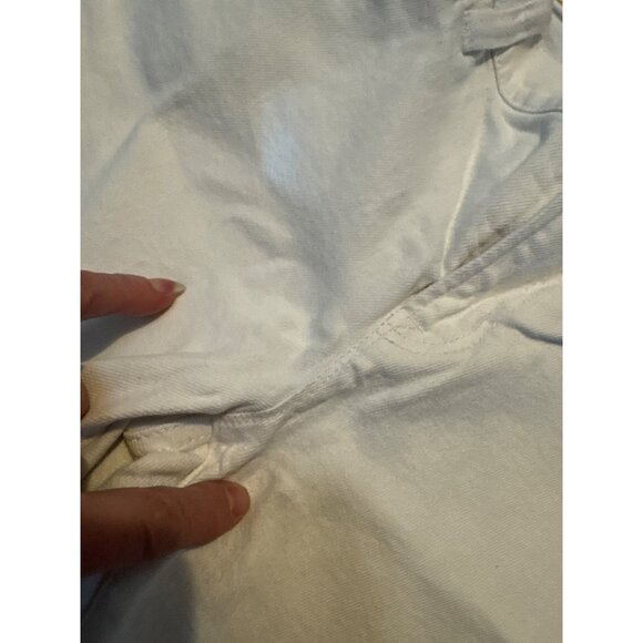 J. Crew Womens Stretch White Denim Jeans Size 28/28 Slim Fit Classic Style FLAW - Picture 6 of 10